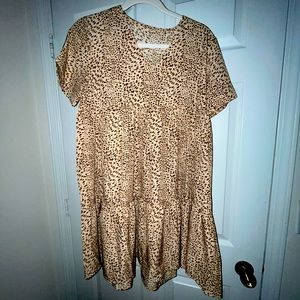 Amazon print throw on dress